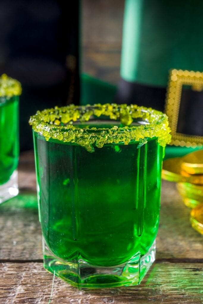 Luck of The Irish Cocktail in a Glass
