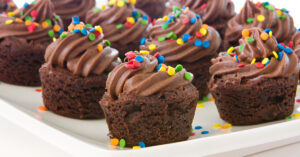 Mini Chocolate Cupcake Brownies