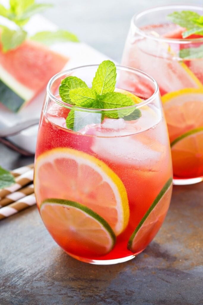 Refreshing Watermelon Cocktails with Citrus and Mint