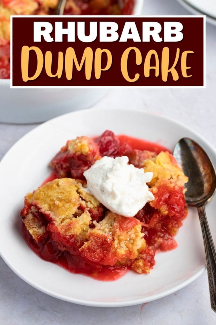 Rhubarb Dump Cake - Insanely Good