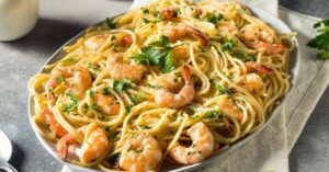 Shrimp Scampi Pasta with Parsley