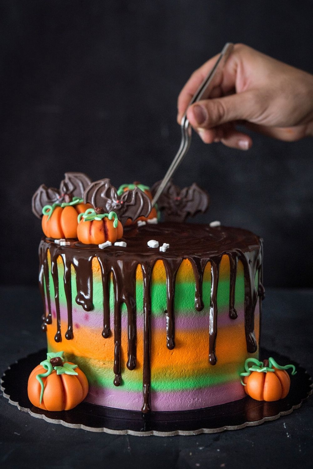 Halloween Cake with Chocolate Icing