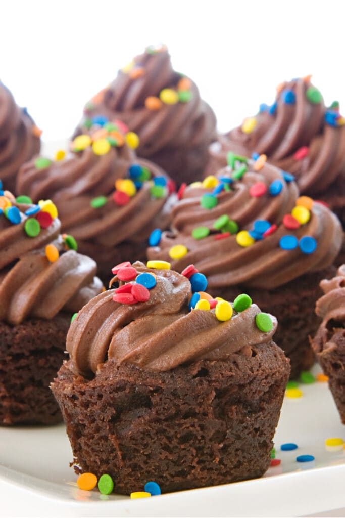 Sweet Mini Chocolate Cupcake Brownies