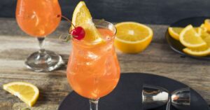 Cold Singapore Sling Cocktail