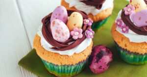 Easter Egg Decorated Muffins