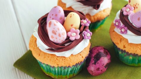 Easter Egg Decorated Muffins