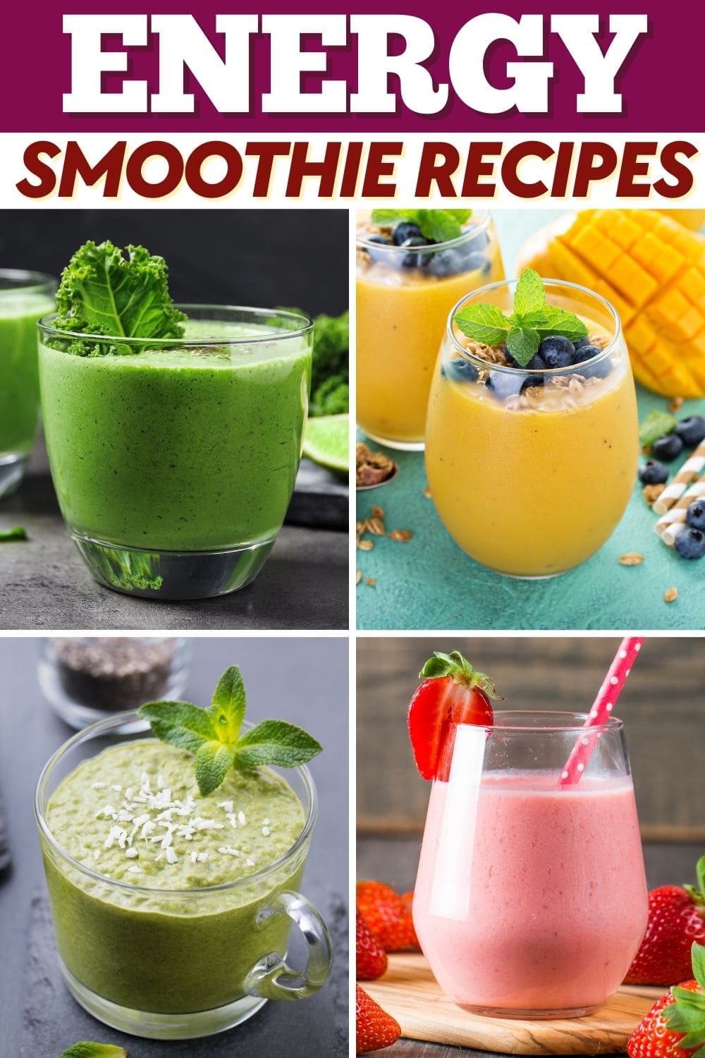 10 Healthy Energy Smoothie Recipes - Insanely Good