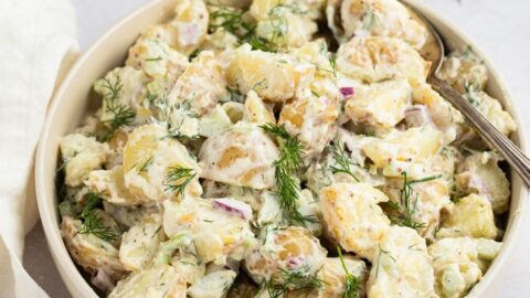 Homemade Fluffy Starchy and Creamy Potato Salad