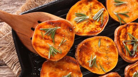 Homemade Grilled Sweet Potatoes with Rosemary