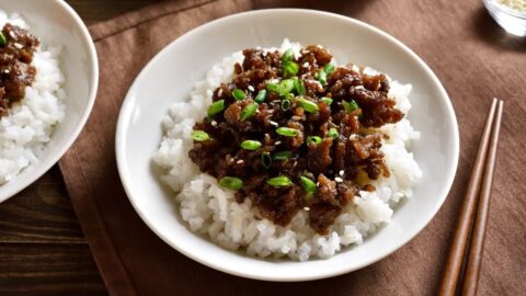 Homemade Korean Ground Beef Bowl
