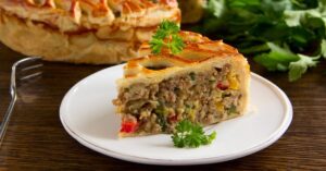 Homemade Pie Filled with Meat