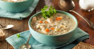Homemade Wild Rice and Turkey Soup