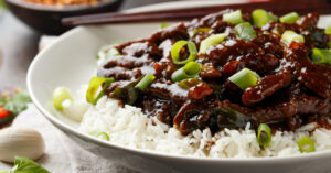 Mongolian Beef with Soy Sauce and Spices