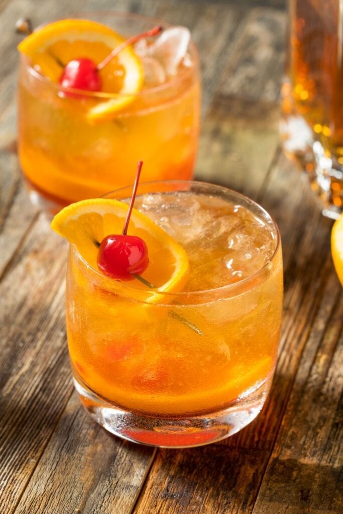 Old-Fashioned Wisconsin Brandy with Cherry and Orange