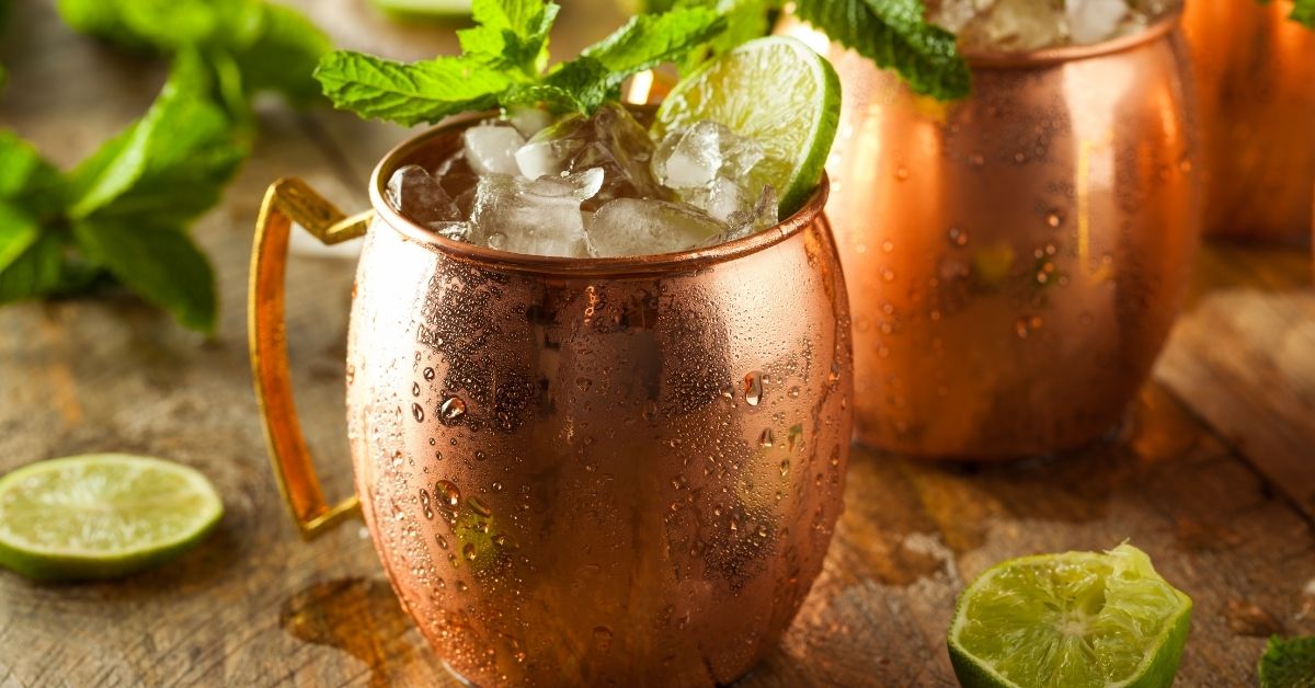 Refreshing Moscow Mule with Vodka and Ginger Beer