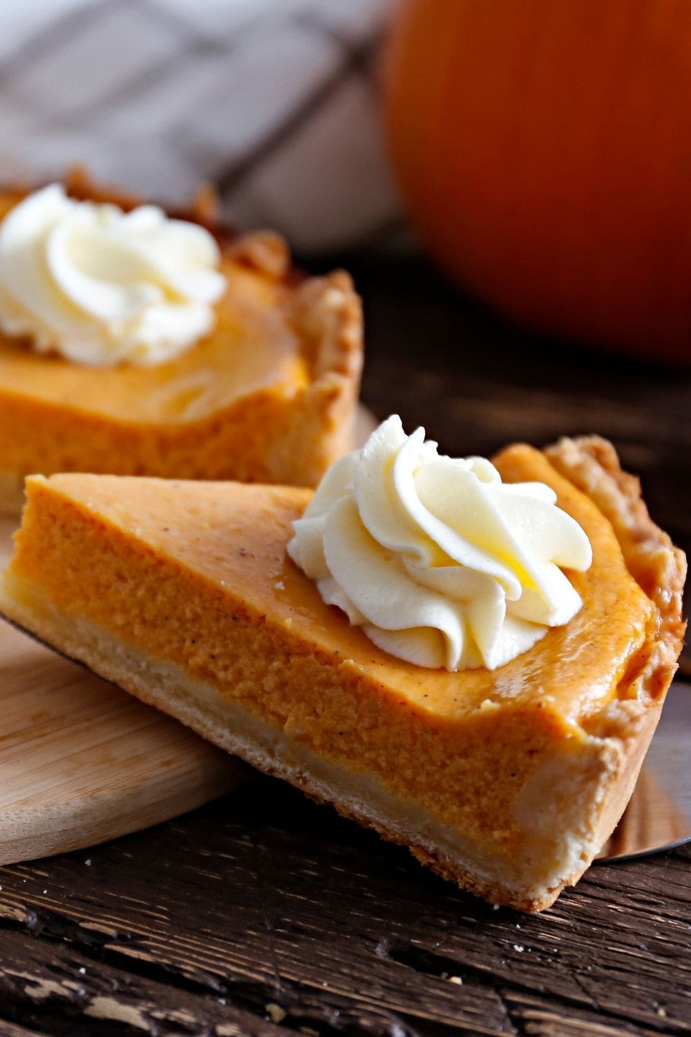 Crusted Pumpkin Pie with Whipped Cream