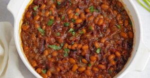 Soft and Starchy Baked Beans
