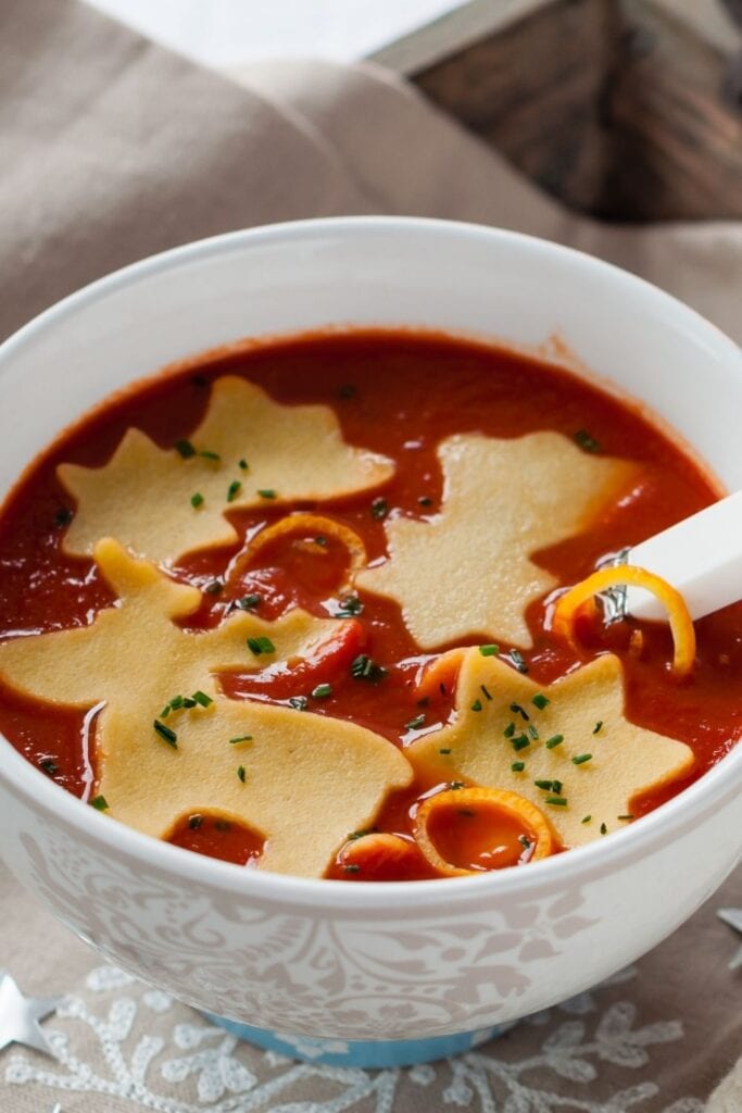 Warm Tomato Soup in a Bowl