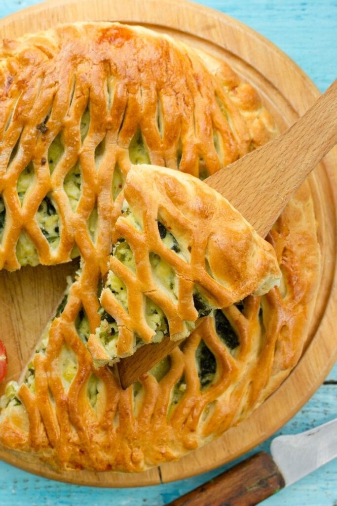A Slice of Spinach Cheese Pie