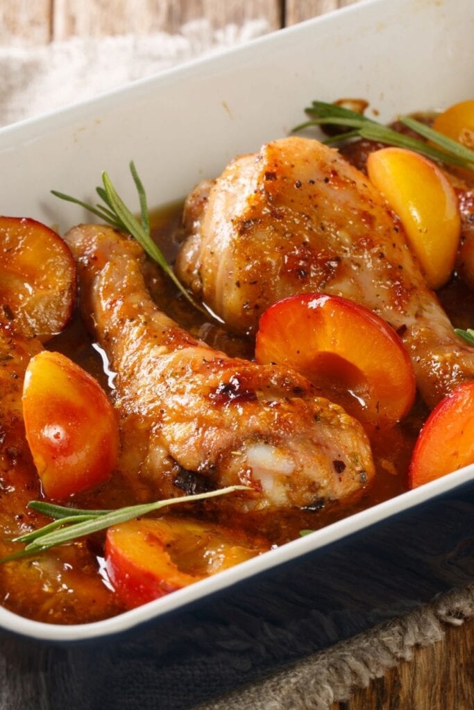 Chicken Casserole with Plum Sauce and Rosemary