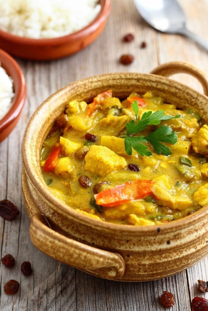 Chicken Curry In A Bowl
