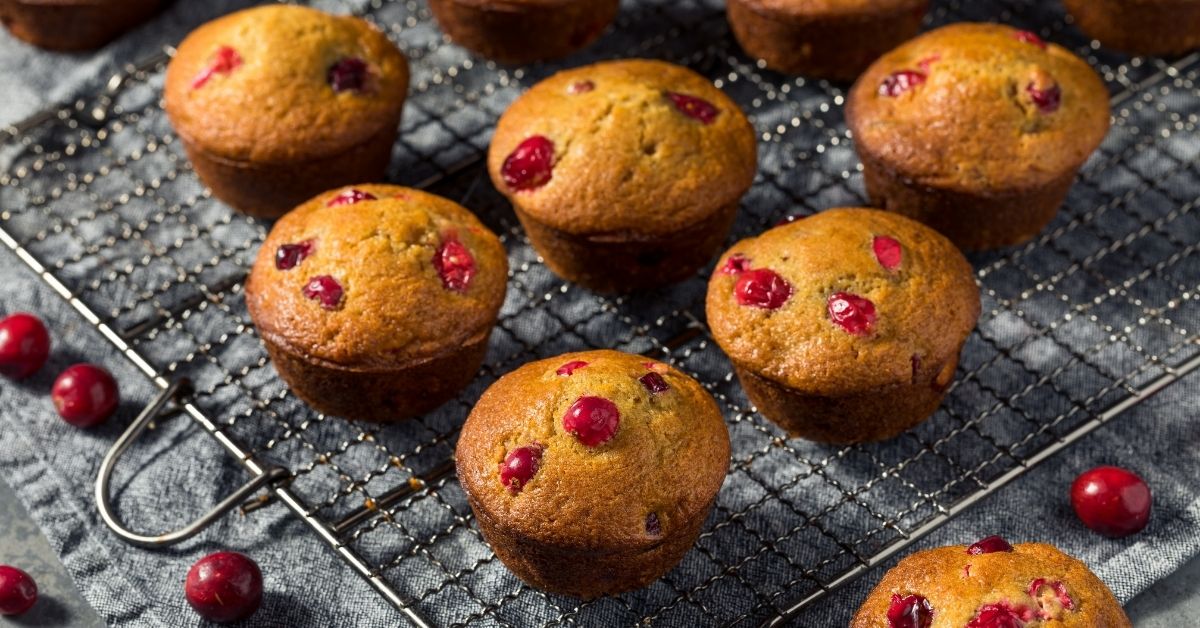 Homemade Light and Fluffy Cranberry Orange Muffins
