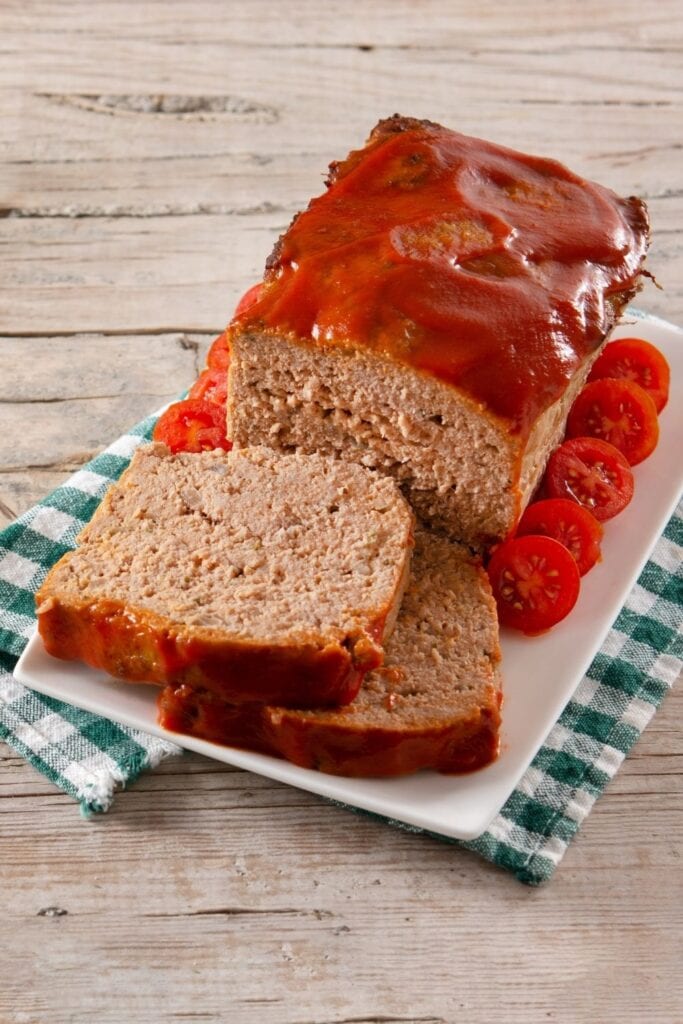 Homemade Meatloaf with Kethcup