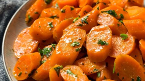Homemade Savory Sauteed Carrots with Butter and Herbs
