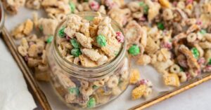 Homemade Sweet and Salty White Trash Snack Party Mix