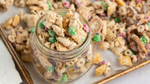 Homemade Sweet and Salty White Trash Snack Party Mix