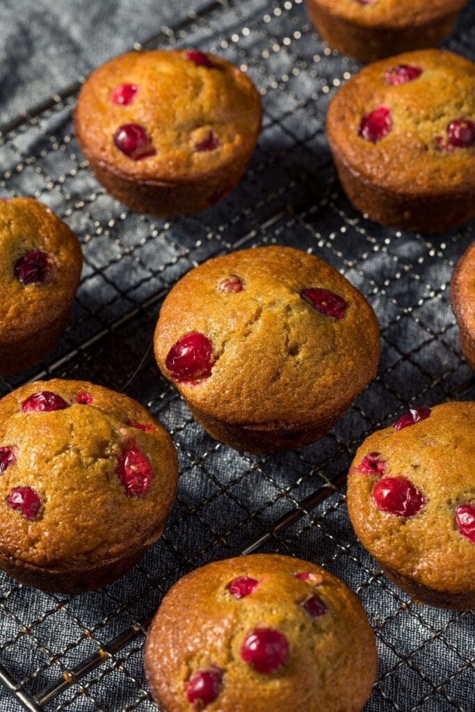 Light and Fluffy Cranberry Orange Muffins