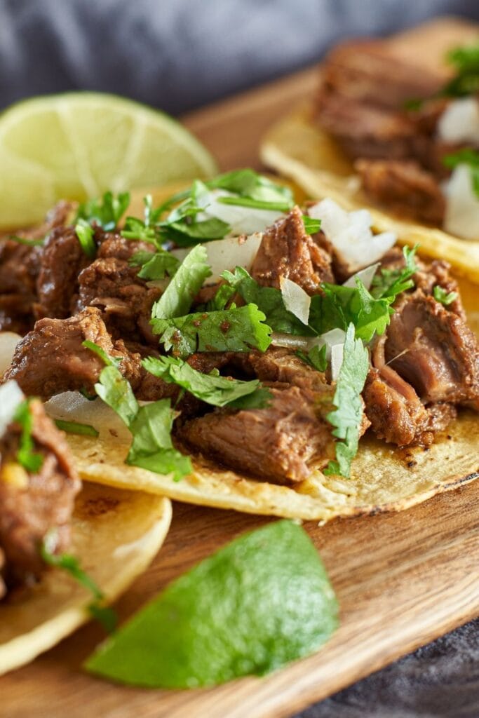 Mexican Beef Tacos with Lime