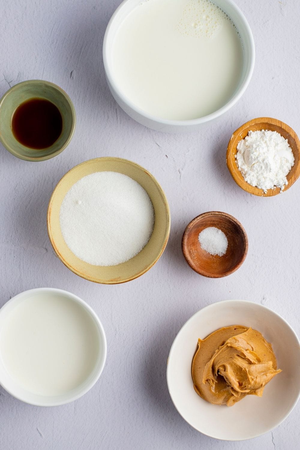 Peanut Butter Pudding Ingredients: White Sugar, Cornstarch, Salt, Milk, Peanut Butter and Vanilla Extract