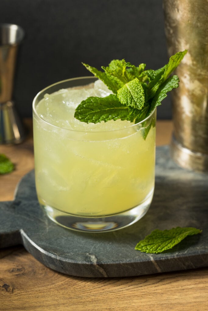 Refreshing Chartreuse Smash Cocktail