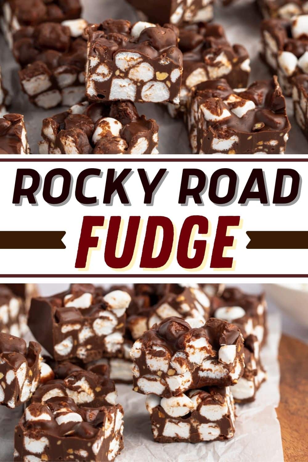 Rocky Road Fudge - Just 3 Ingredients!