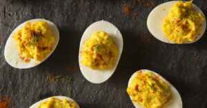 Spicy Deviled Eggs with Paprika and Dill