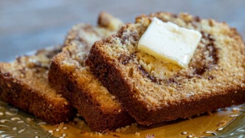 Tasty Amish Cinnamon Bread with Butter