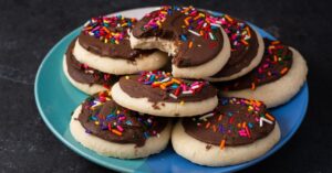 Vegan Chocolate Sprinkled Cookies