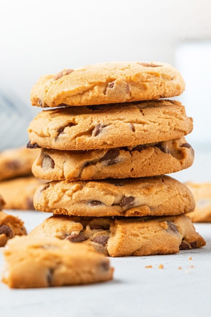 A Stack of Chocolate Chip Cookies