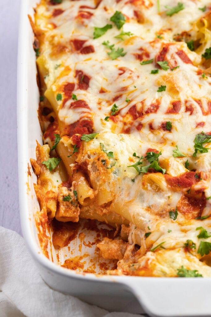 Meatless Baked Ziti (+ Easy Dinner Idea) - Insanely Good