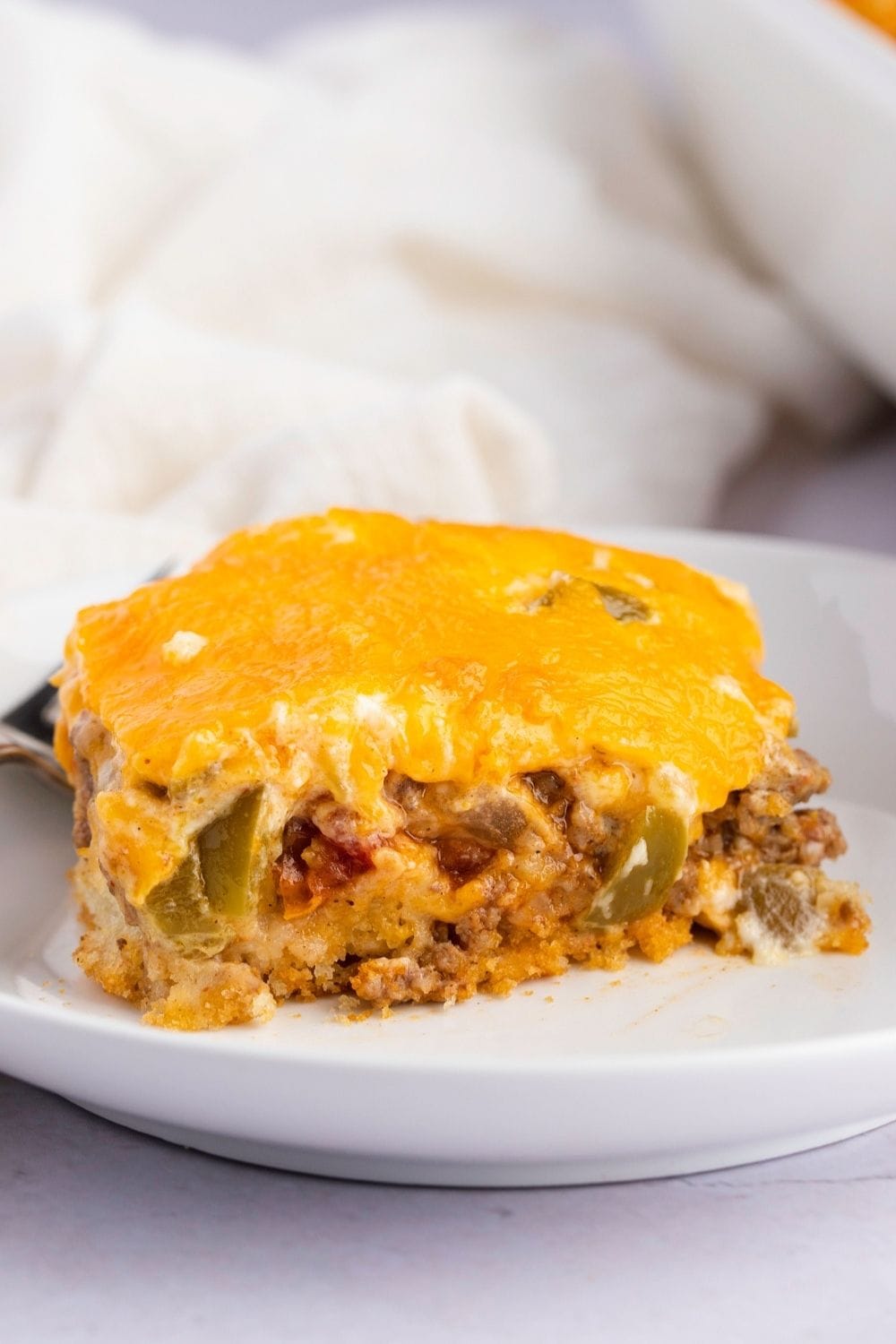 Cheesy and Spicy John Wayne Casserole with Ground Beef and Spices