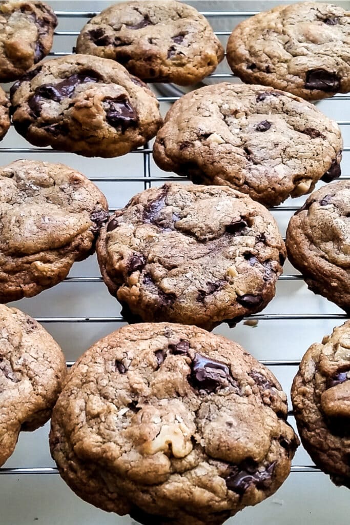 Chewy Chocolate Chip Cookies with Sea Salt