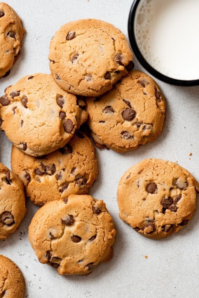 Chocolate Chip Cookies with Milk