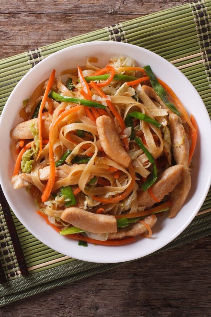 Chow Mein Noodle Salad with Chicken