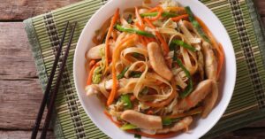 Chow Mein Noodle Salad with Vegetables