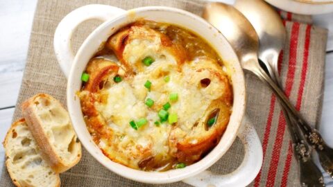 Comfortin French Onion Soup in a Bowl
