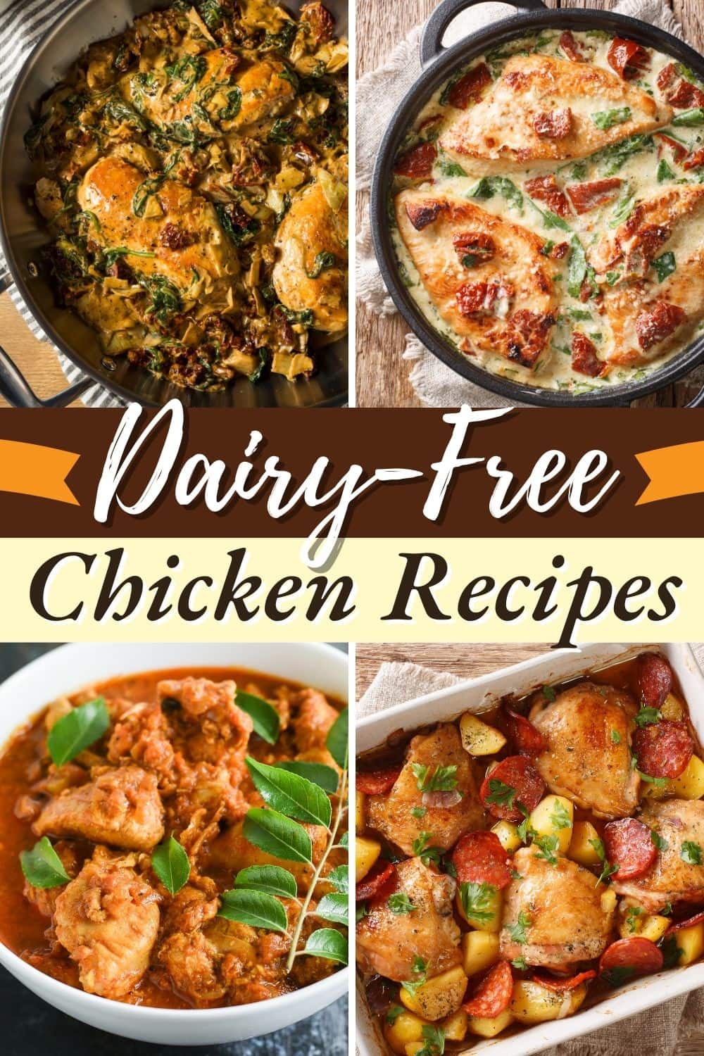 20 Easy Dairy-Free Chicken Recipes - Insanely Good