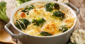 Homemade Cauliflower and Broccoli Casserole