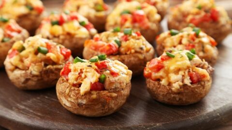 Homemade Cheesy Stuffed Mushrooms