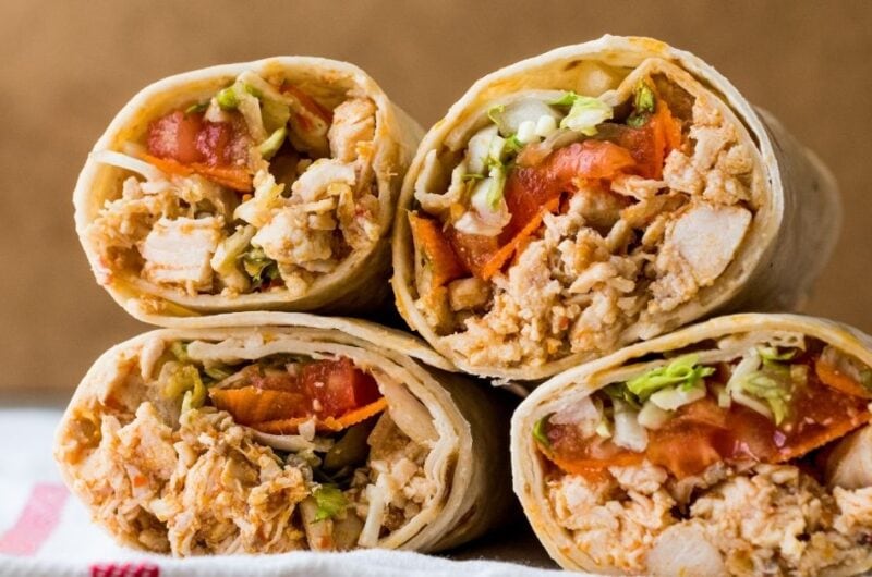 25 Healthy Chicken Wraps For Lunch or Dinner